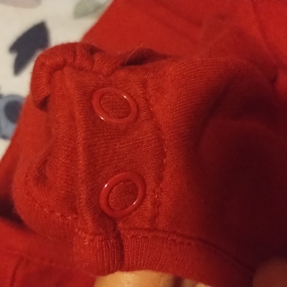 Garanimals Baby Girl Teddy Bear Burgundy Long Sleeve onesie Bodysuit Shirt 18M - Picture 11 of 12